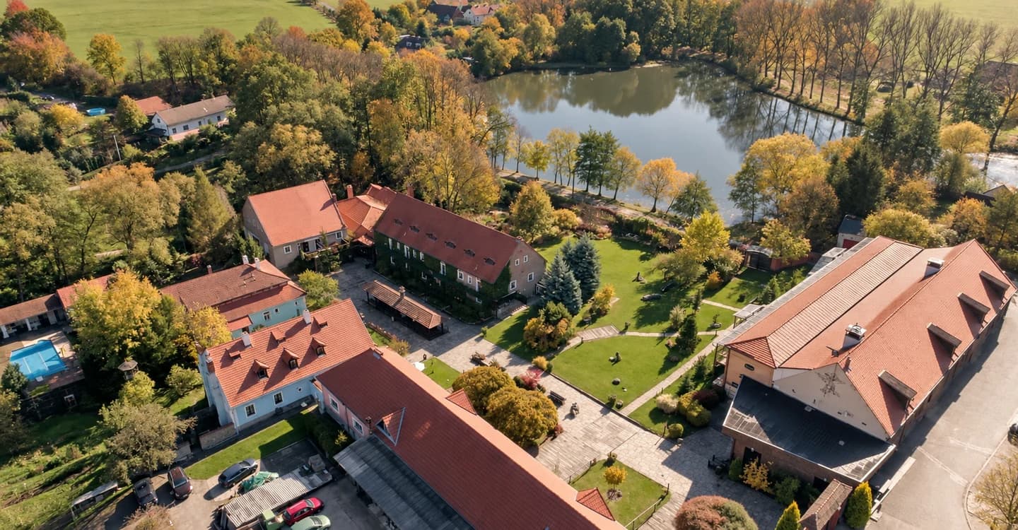 Aerial view of Grand Farma Michael