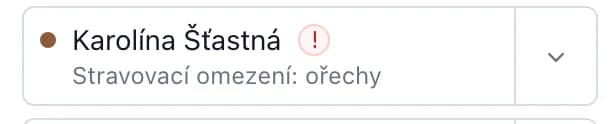 Host Karolína Šťastná se stravovacím omezením ořechy
