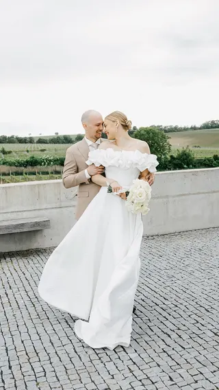 Svatba na místě Vinařství Obelisk, příspěvek @maca_aesthetic_studio z roku 2025