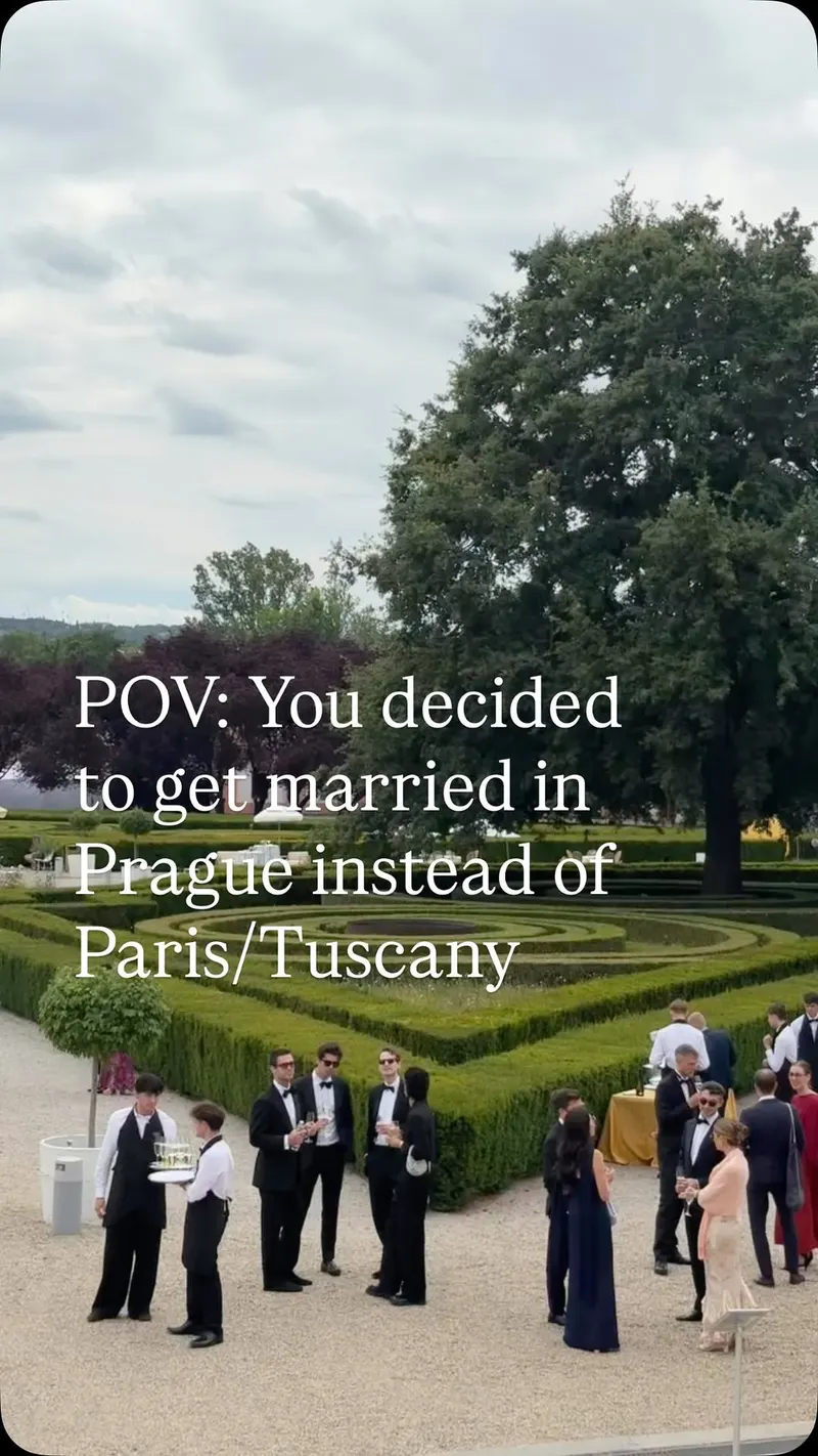 Svatba na místě Trojský zámek, příspěvek @if_weddings z roku 2026 (2. fotografie)